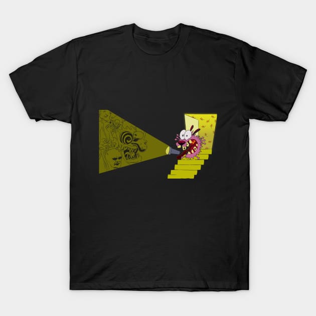 courage the cowardly dog T-Shirt by ahstud 